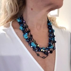 Premier design blue stone necklace